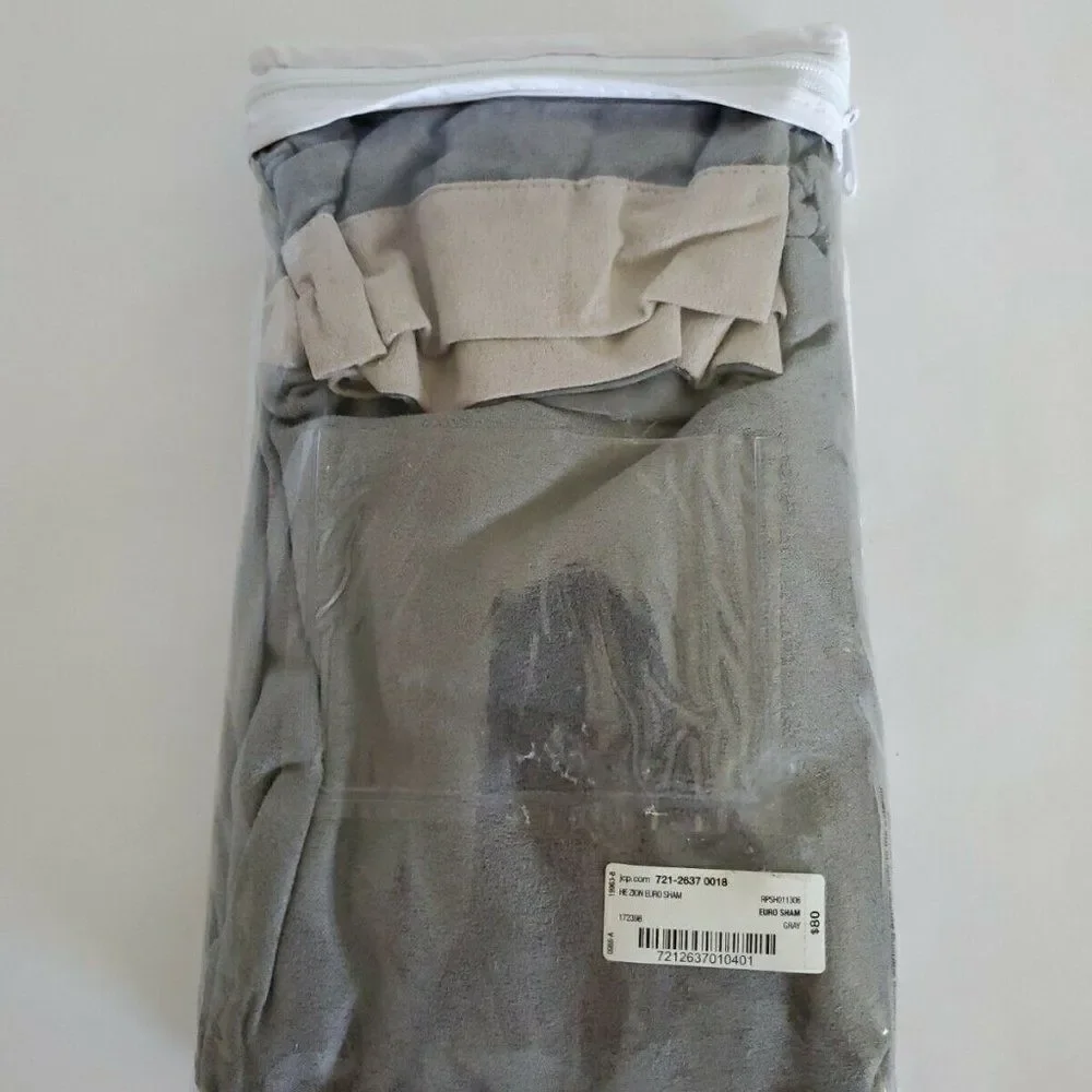 Home Expressions Euro pillow Sham JCPenney's Gray cover